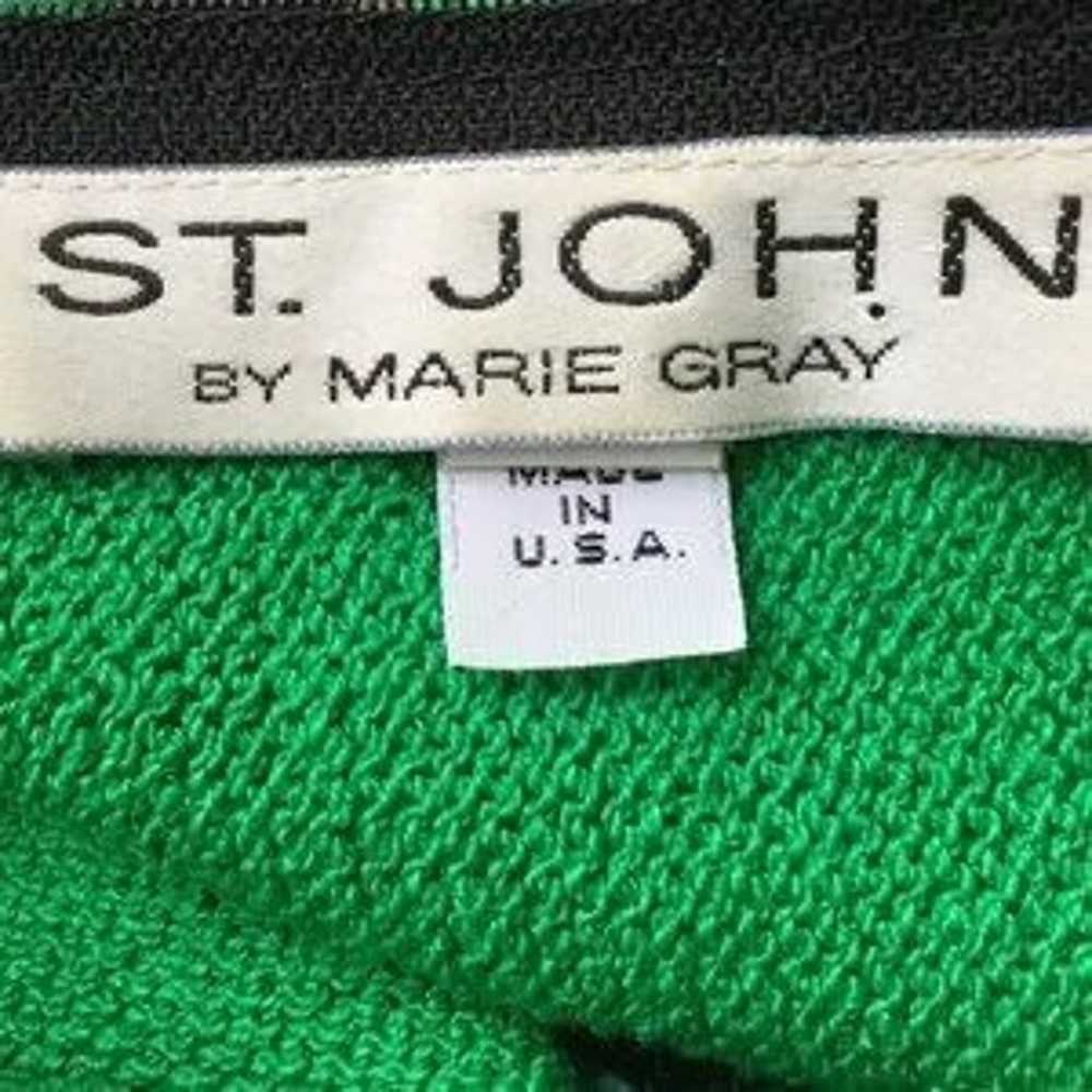 St. John by Marie Gray Colorblock Kelly Green/Bla… - image 8