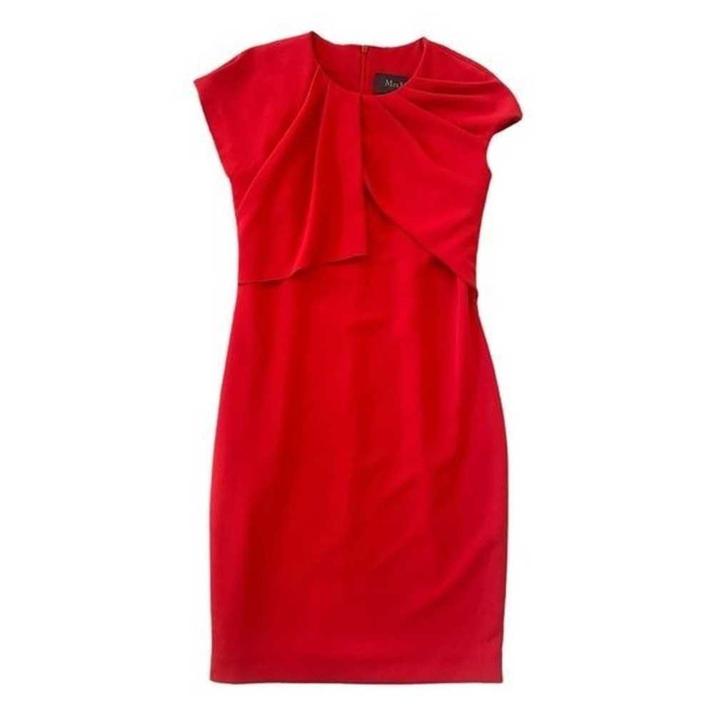 Max Mara Womens Draped Sheath Dress Size 10 Lipst… - image 2