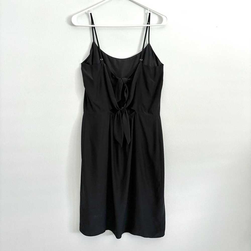 Jenni Kayne Black Double Bow Tie Back Silk Dress … - image 6