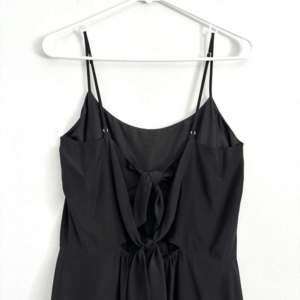 Jenni Kayne Black Double Bow Tie Back Silk Dress … - image 7