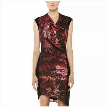 Helmut Lang Midnight Floral Midi Dress