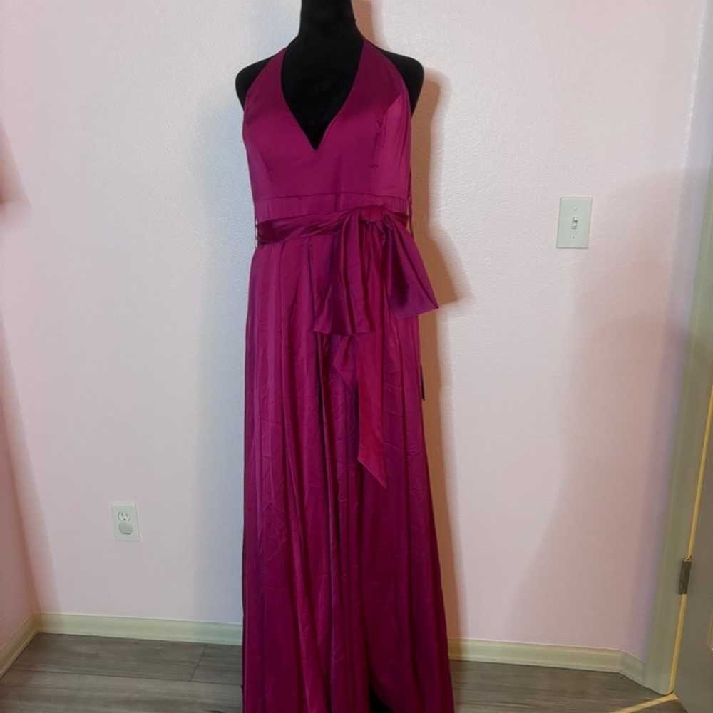 Women's Mac Duggal Dress, Magenta, Size 10 - image 3