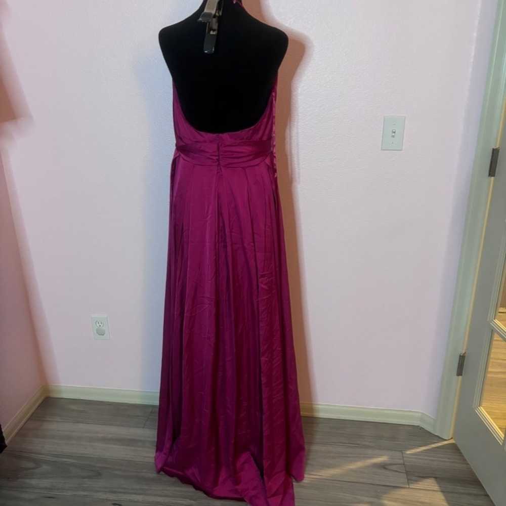 Women's Mac Duggal Dress, Magenta, Size 10 - image 4