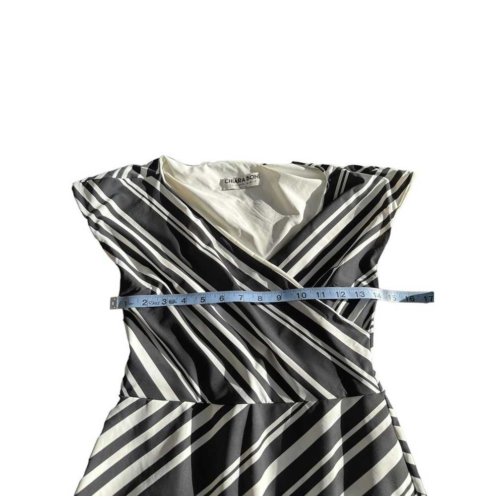 Chiara Boni La Petite Robe Black White V-Neck Sli… - image 8