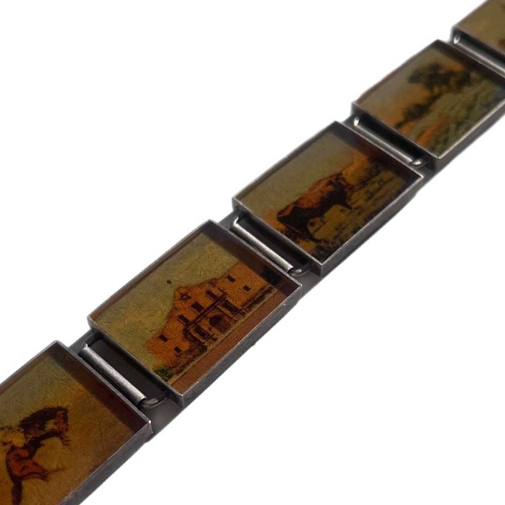 Texas Themed Silver Framed Bracelet - image 3