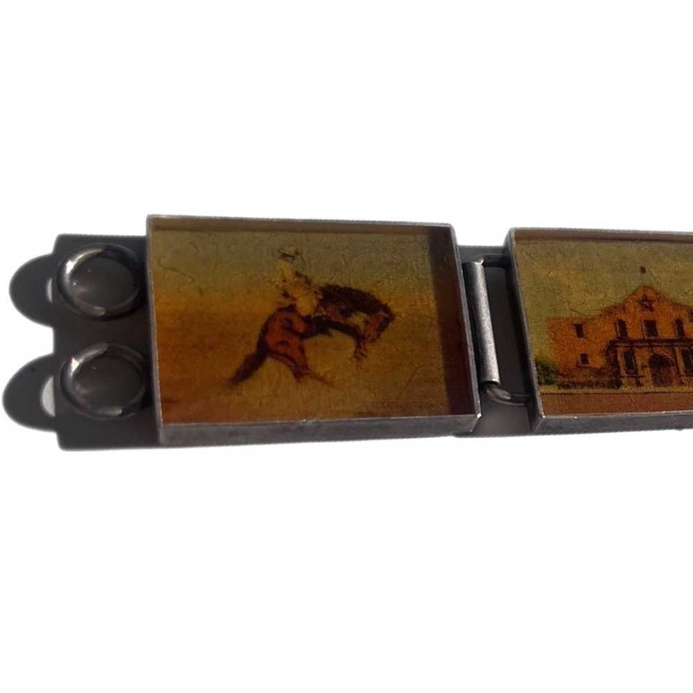 Texas Themed Silver Framed Bracelet - image 6