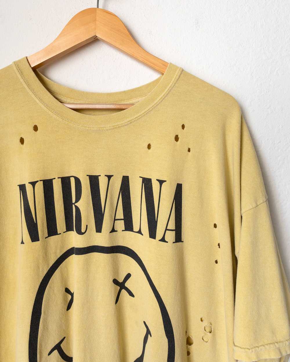 Band Tees × Nirvana × Streetwear Nirvana Smiley F… - image 2