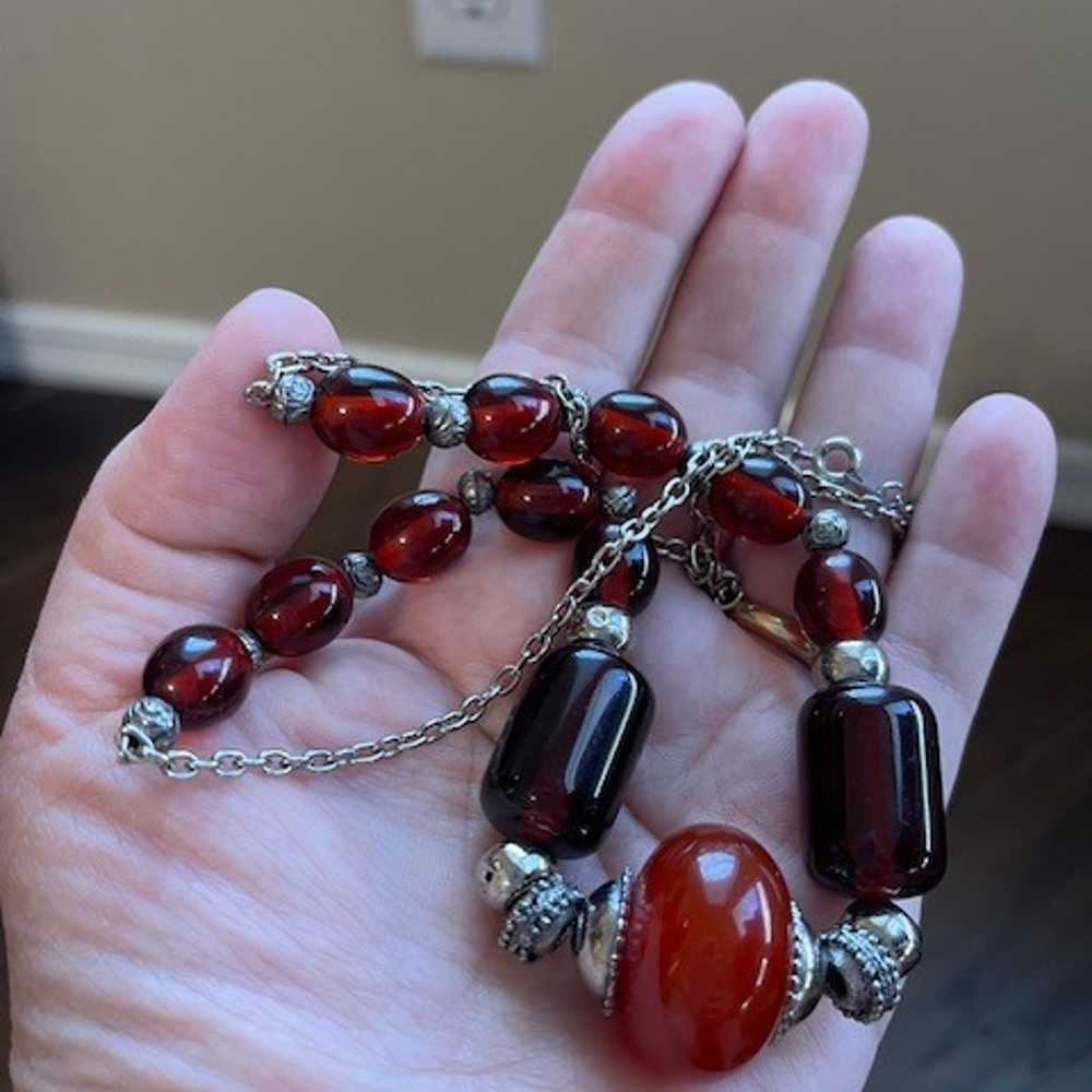 Vintage Tribal Carnelian Necklace - image 5