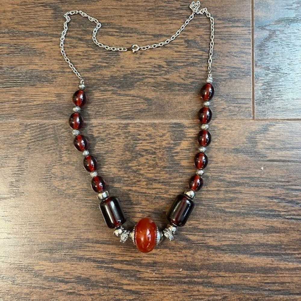 Vintage Tribal Carnelian Necklace - image 6