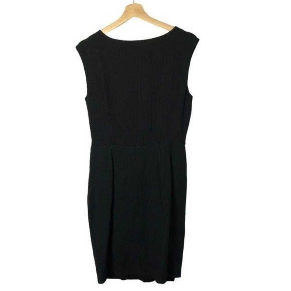 Reiss Black Colorado Textured Jersey Dress 8 - image 3