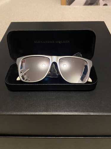 Alexander McQueen Purple Square Sunglasses