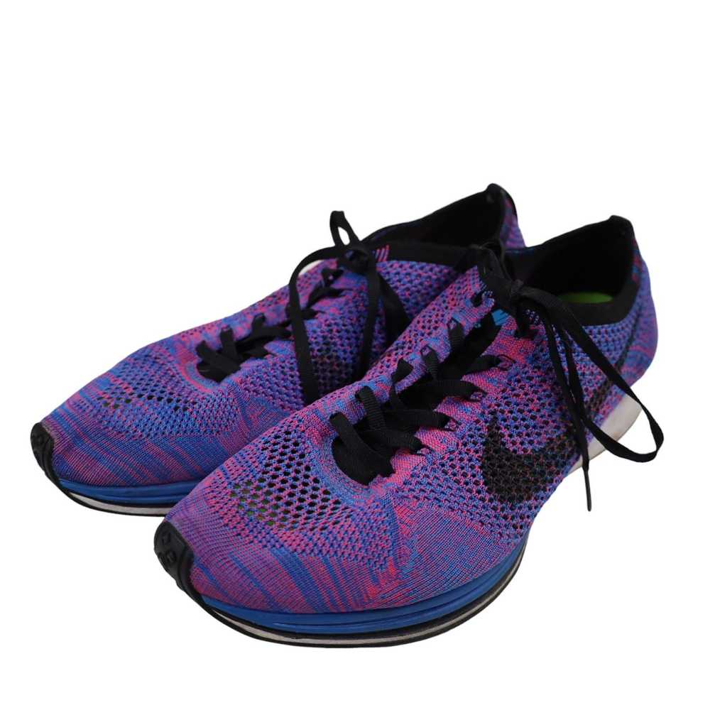 Nike Nike Flyknit Racer Indigo Running Sneakers - image 3