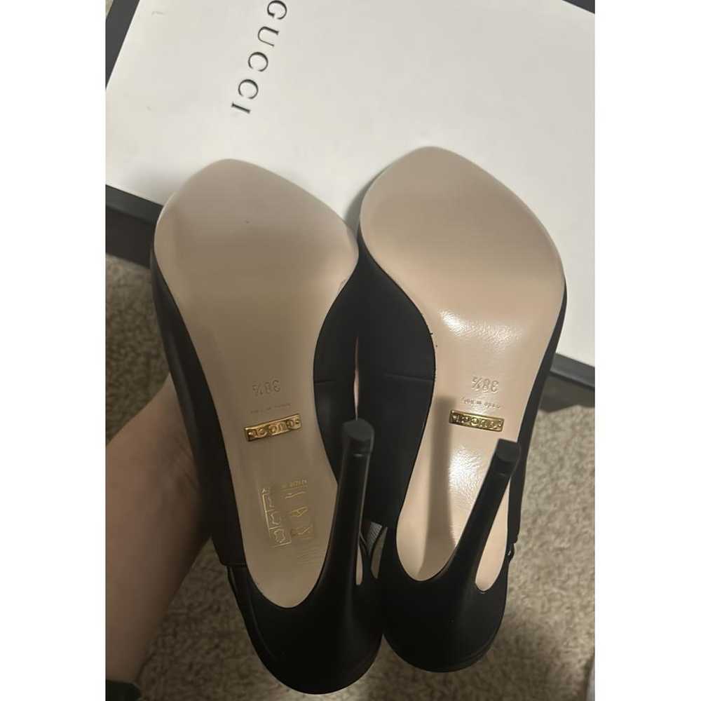 Gucci Malaga leather heels - image 4