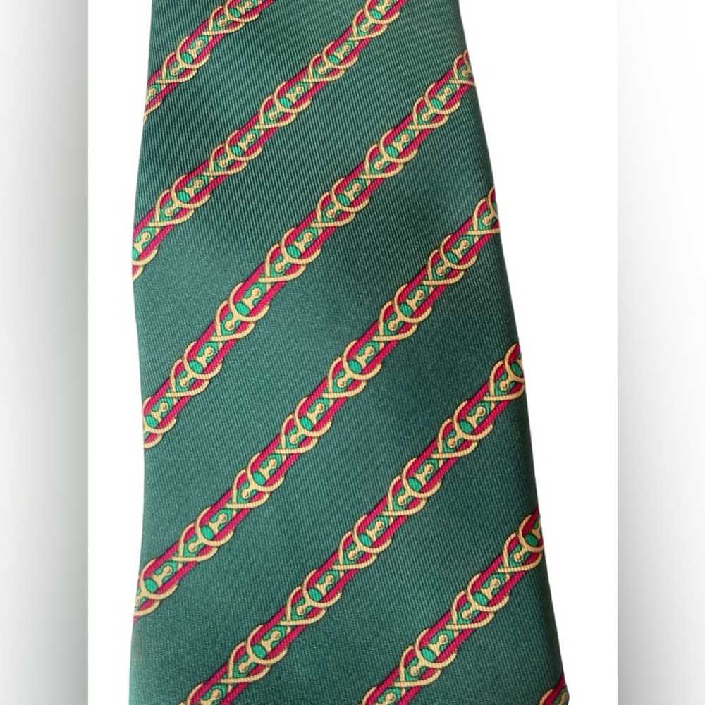 Hermes HERMÈS Silk Pattern Tie - image 3