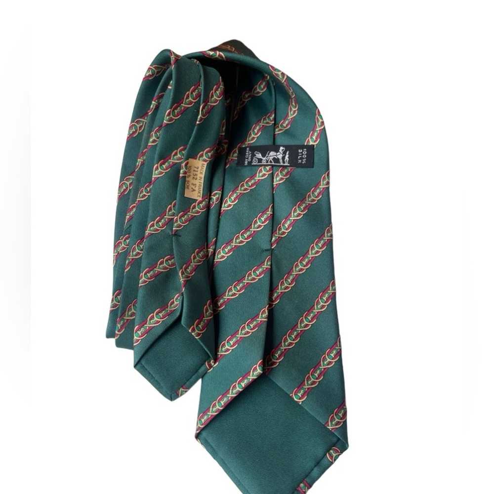 Hermes HERMÈS Silk Pattern Tie - image 4