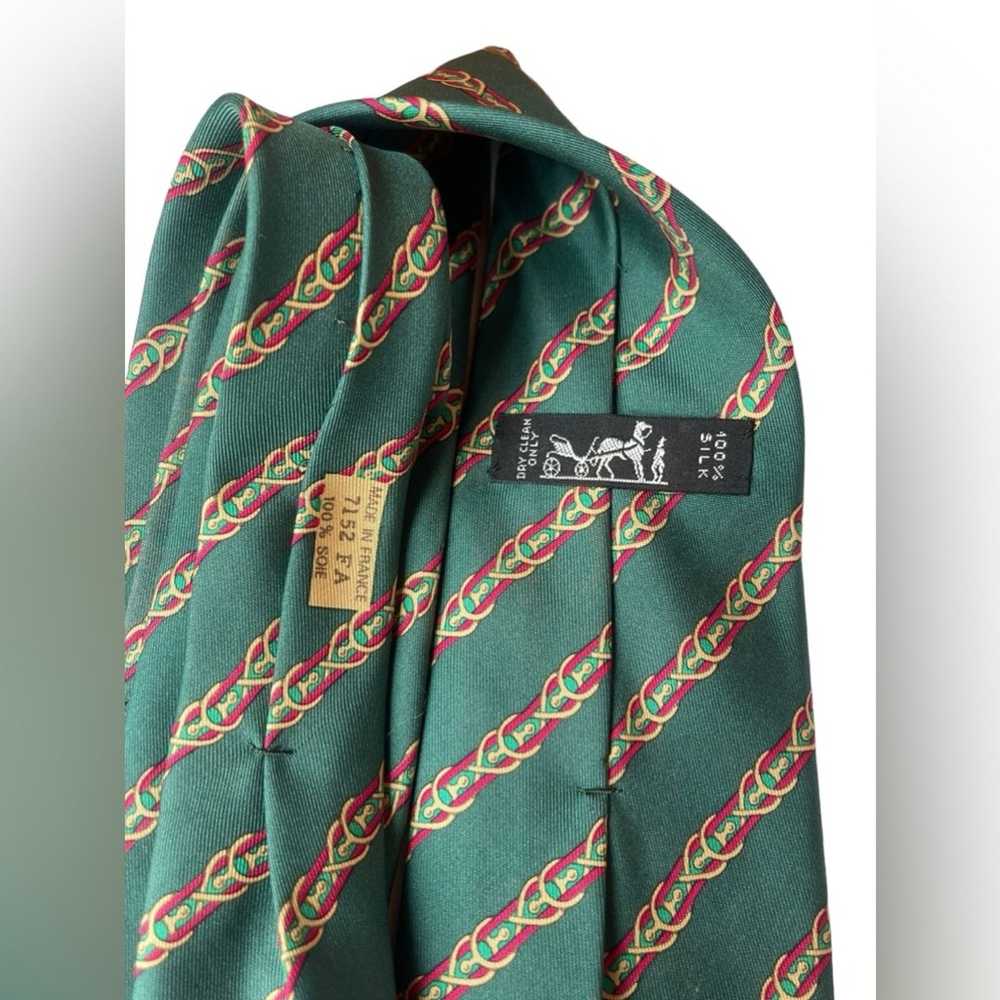 Hermes HERMÈS Silk Pattern Tie - image 5