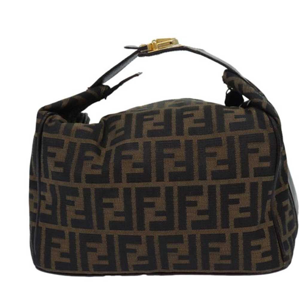 Fendi FENDI Zucca Canvas Vanity Hand Bag Brown - image 2