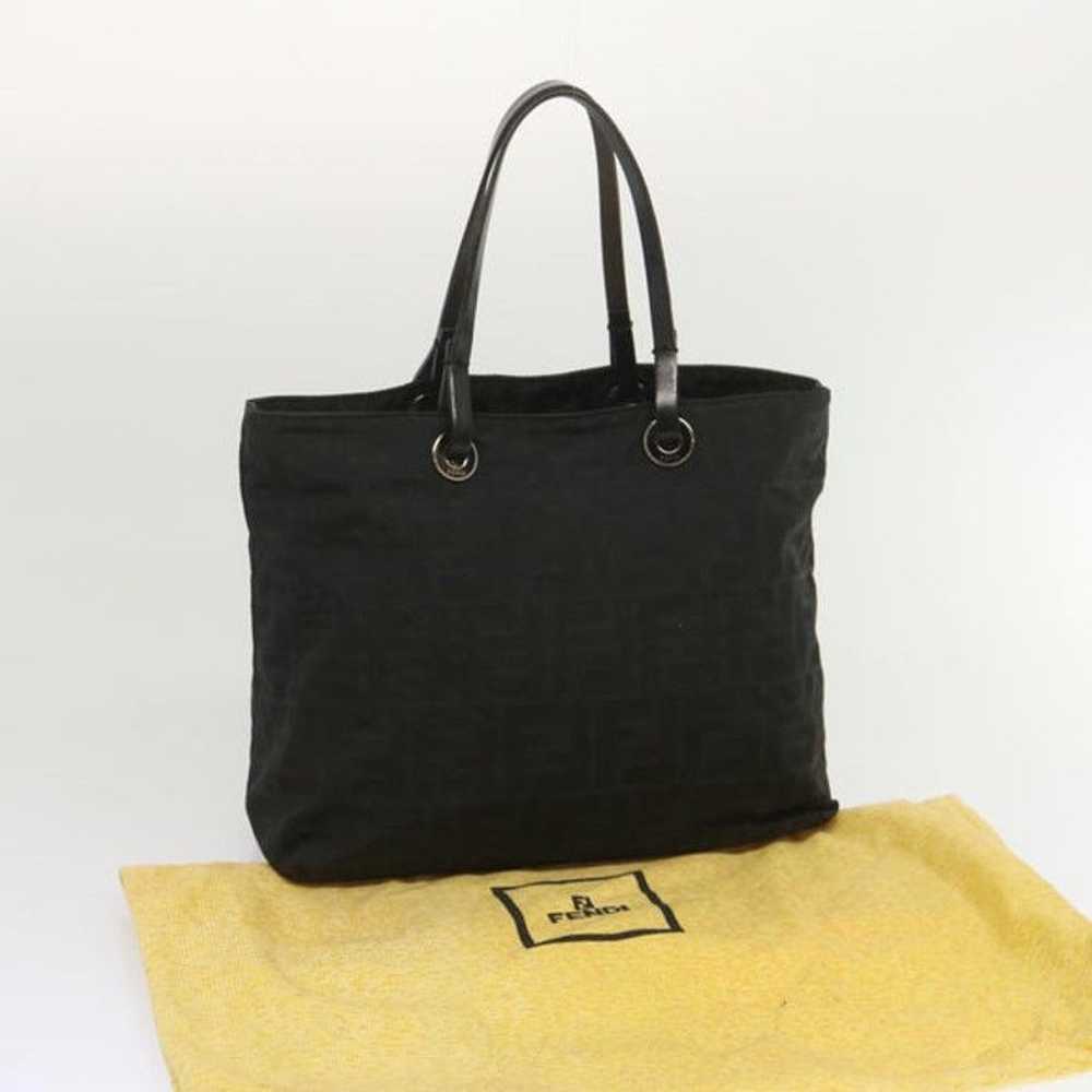 Fendi FENDI Zucca Canvas Hand Bag Black - image 12