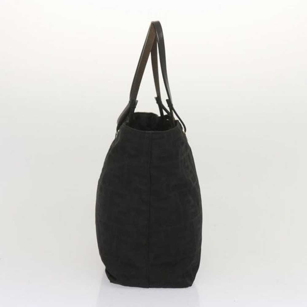 Fendi FENDI Zucca Canvas Hand Bag Black - image 3