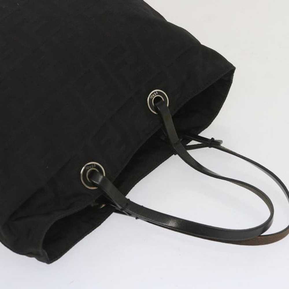 Fendi FENDI Zucca Canvas Hand Bag Black - image 6