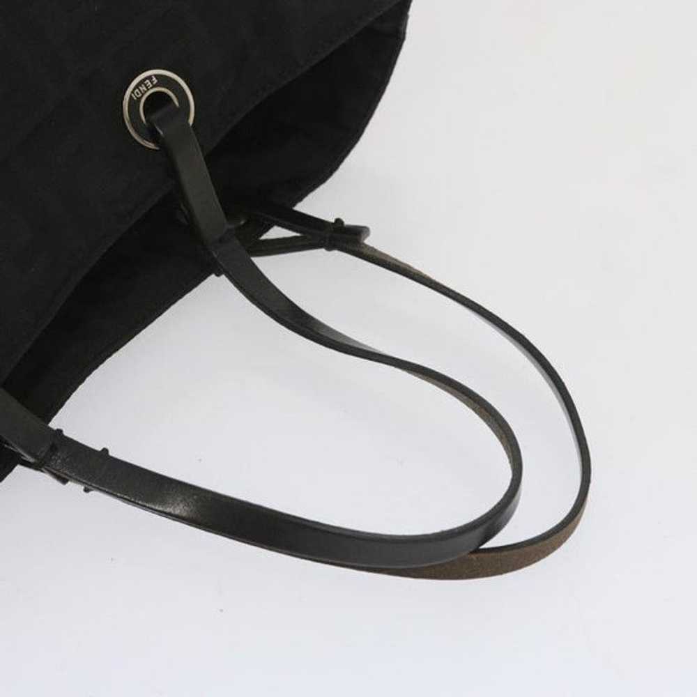 Fendi FENDI Zucca Canvas Hand Bag Black - image 7