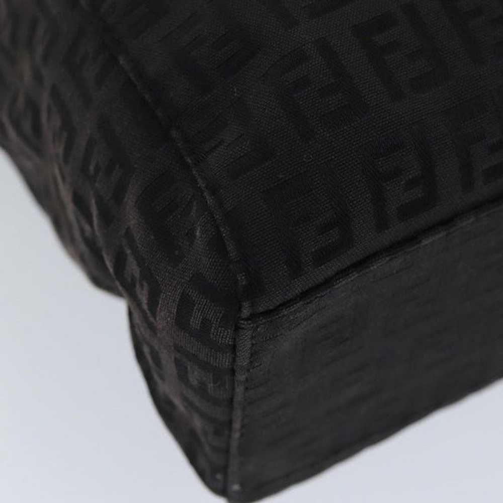 Fendi FENDI Zucchino Canvas Hand Bag Black - image 11