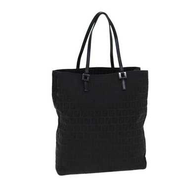 Fendi FENDI Zucchino Canvas Hand Bag Black - image 1