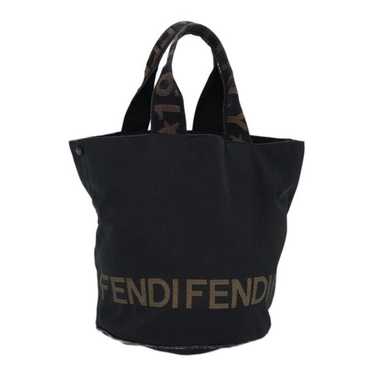 Fendi FENDI Hand Bag Nylon Black