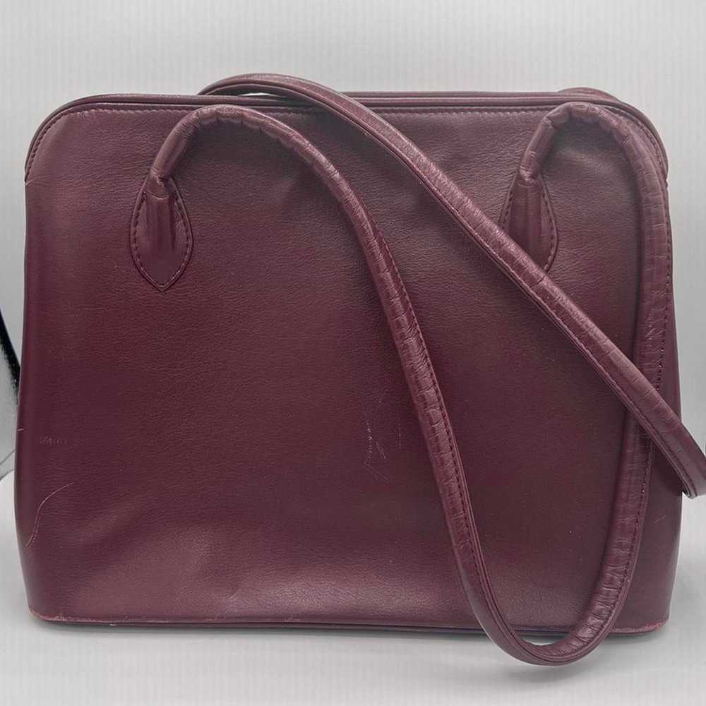 Other Vintage burgundy tote bag - image 3