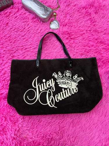 dark brown juicy couture tote bag