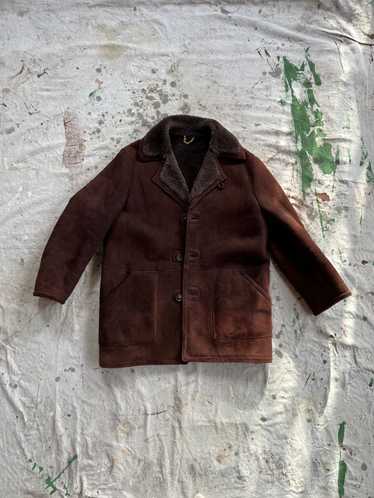 90’s suede shearling coat - image 1