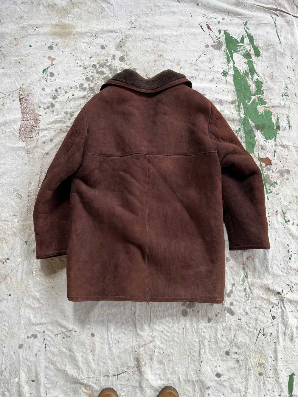 90’s suede shearling coat - image 6