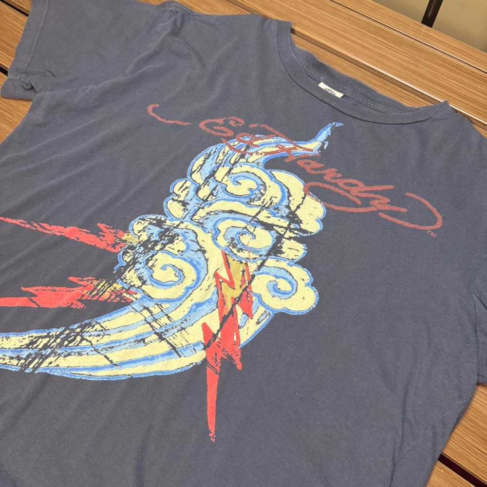 Ed Hardy Y2k grunge gray Ed Hardy graphic tee siz… - image 3