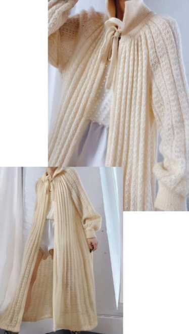 crème euro mohair knit cardigan