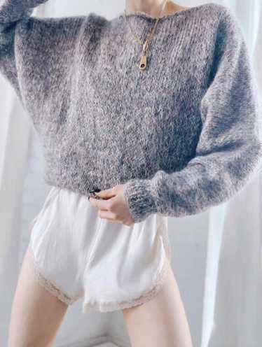 speckled wool knit jumper