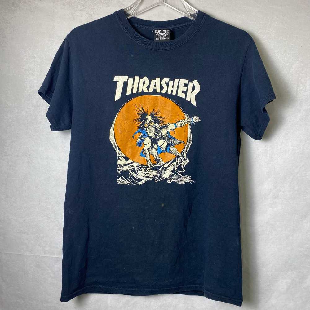 Thrasher Vintage 90s Thrasher Pushead T Shirt Sz … - image 1