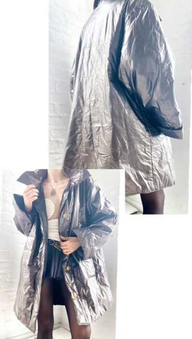 Nina Ricci silver puffer coat