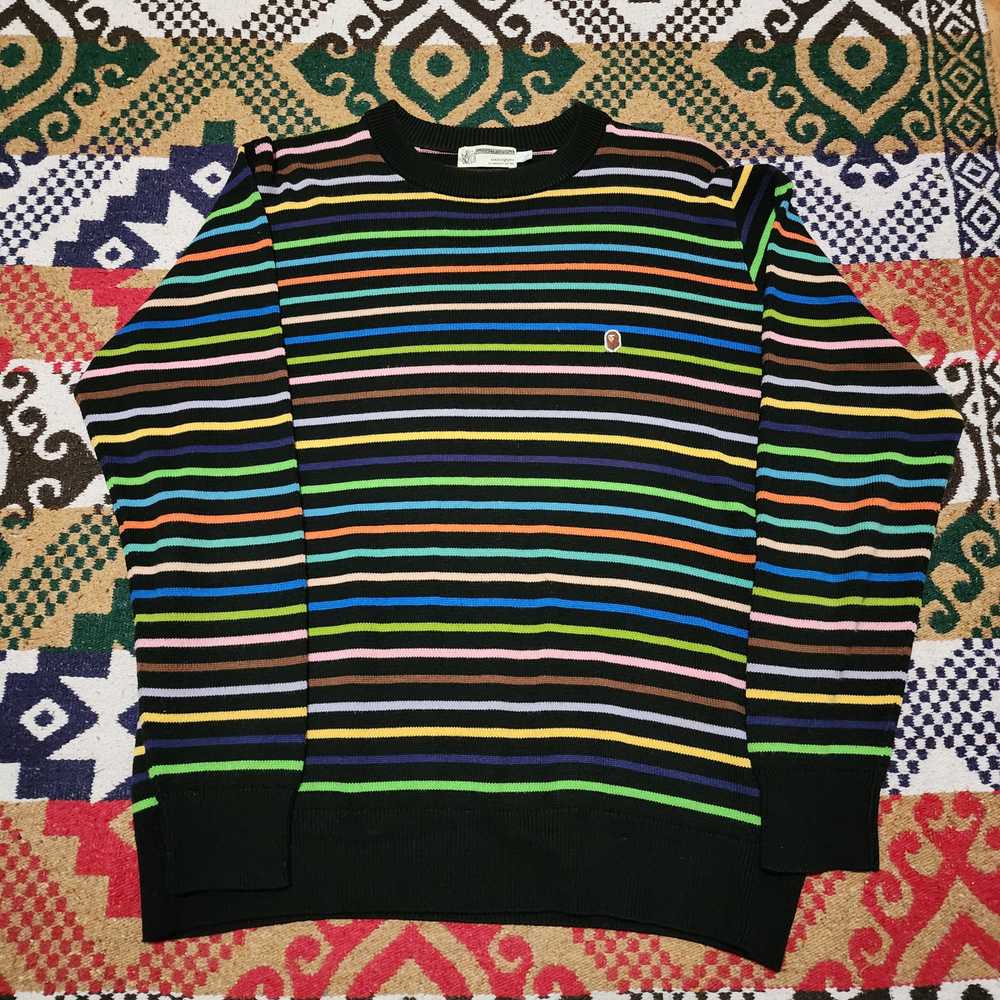 Bape Multicolor Knit Sweater - image 1