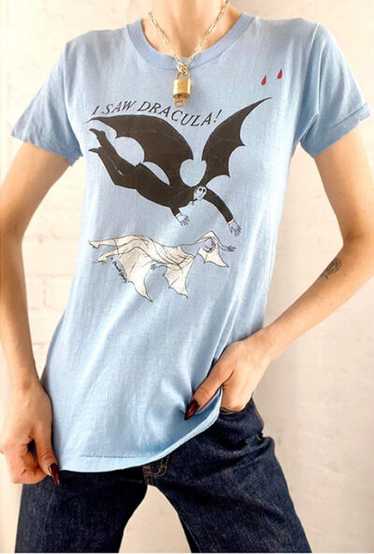 I saw Dracula girly baby blue t-shirt