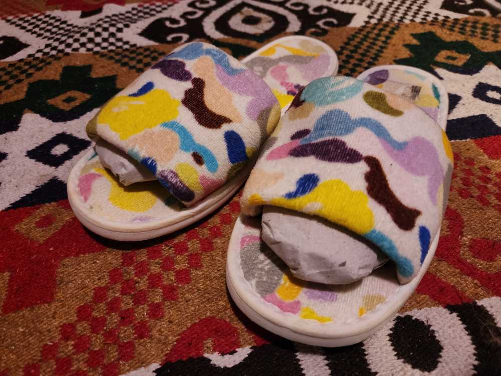 Bape Multi Camo Terrycloth Slippers - image 2