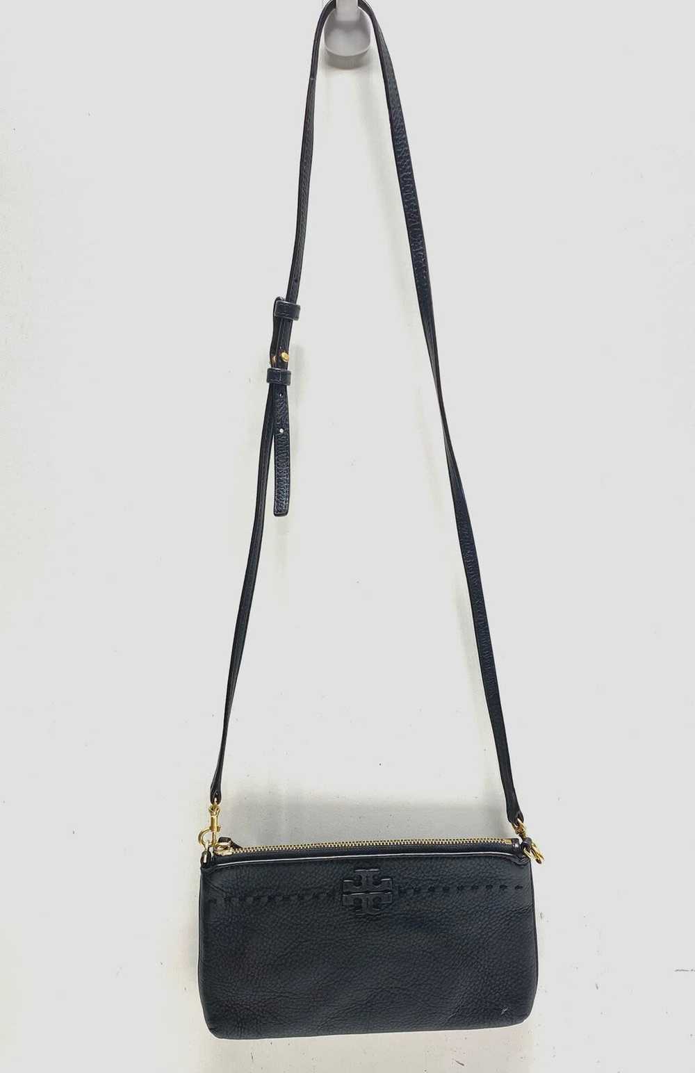 Tory Burch Pebble Leather McGraw Crossbody Black - image 1