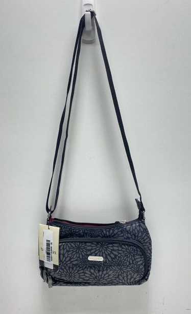 Baggallini Black and Gray Floral Polyester Bag