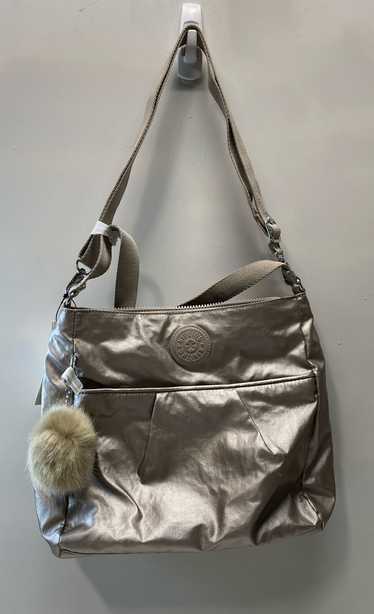 Kipling Nylon Zip Top Crossbody Platinum Metallic - image 1