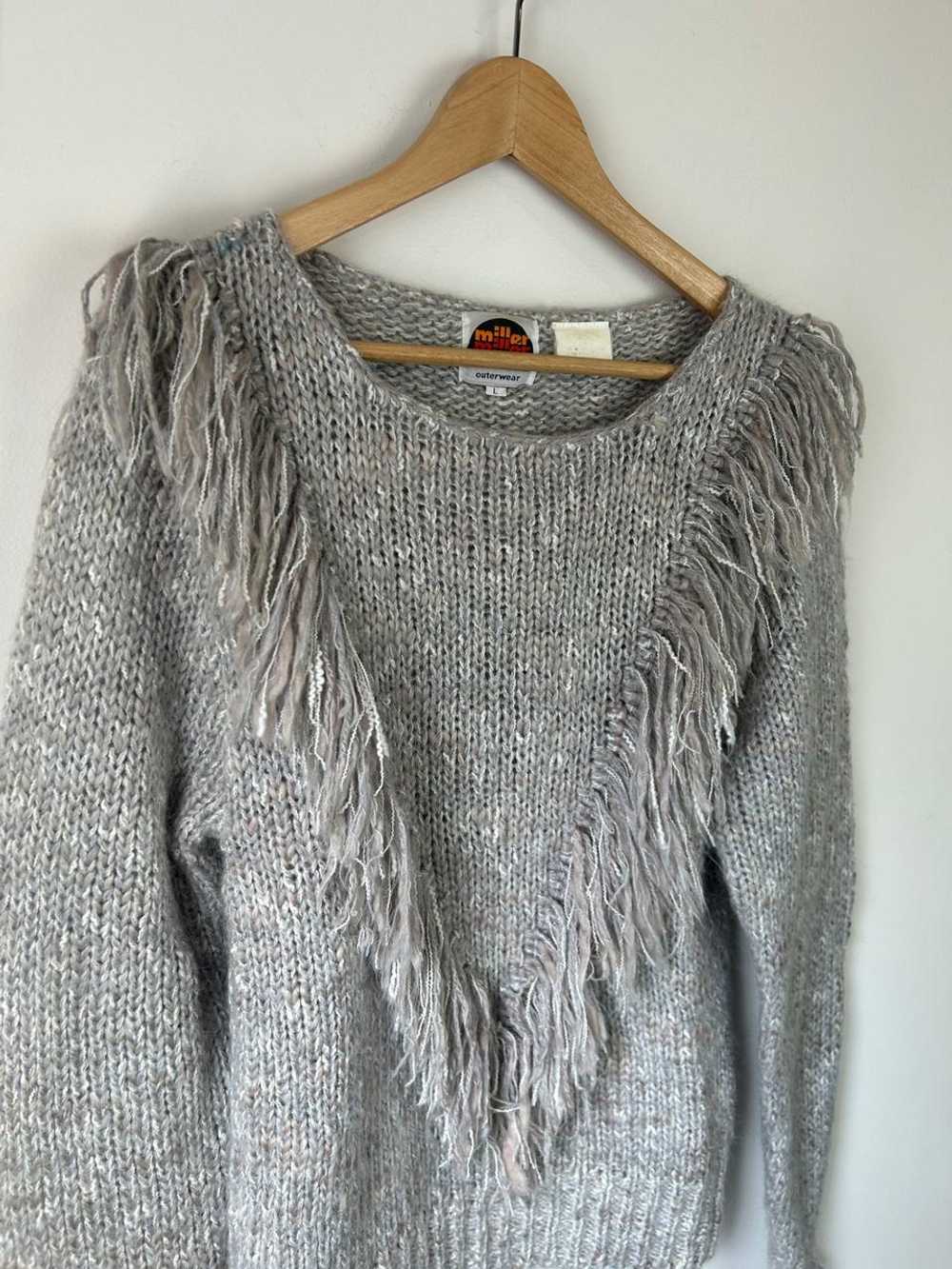 Miller Miller Miller Vintage Fringe Sweater (L) |… - image 4