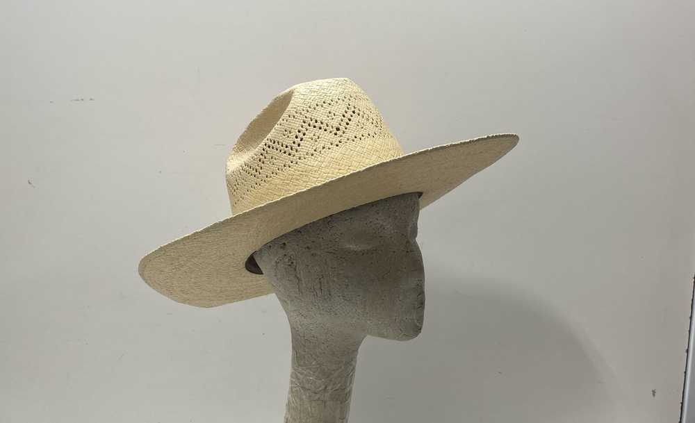 Pana American Straw Western Cowboy Hat Size 7 1/8 - image 3