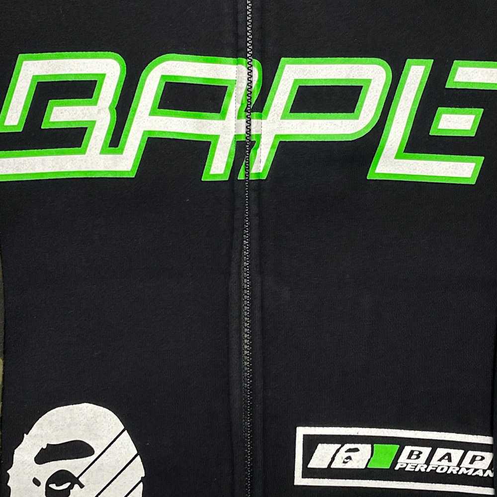 Bape Bmx Mask Zip Up Hooded Sweatshirt Black - image 4