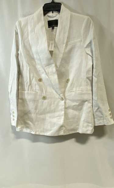 NWT Banana Republic Womens White Linen Long Sleev… - image 1