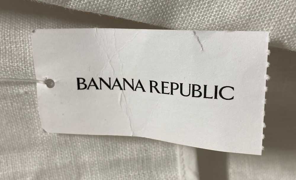 NWT Banana Republic Womens White Linen Long Sleev… - image 5