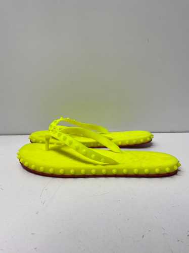 AUTHENTIC Christian Louboutin Yellow Rubber Studde