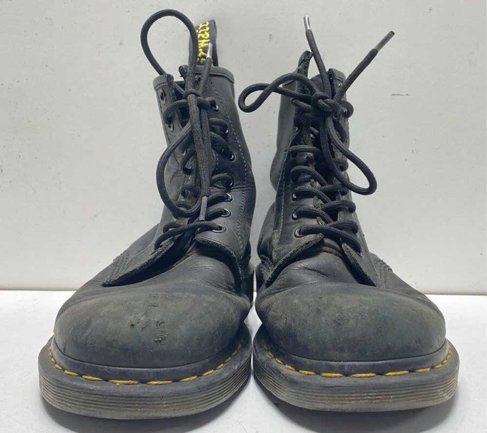 Dr. Martens Black Leather Boots Size 9 - image 2